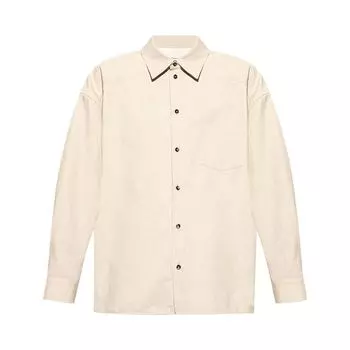 Рубашка Bottega Veneta Crisp Poplin Shirt 'Beige', желто-коричневый
