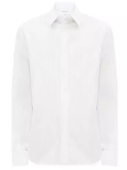 Рубашка Bottega Veneta Pinstriped cotton, белый