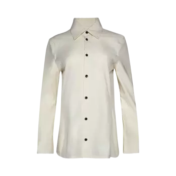 Рубашка Bottega Veneta Storm Flap 'Barley', белый