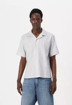 Рубашка BOTTOMS FABRIC LAYER ON Abercrombie & Fitch, темно-синий