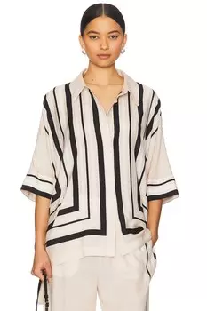 Рубашка Bowman с завышенным размером на пуговицах Simkhai, sand