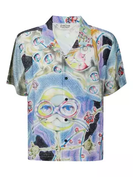 Рубашка Brain Dead Aspen Eyes, синий