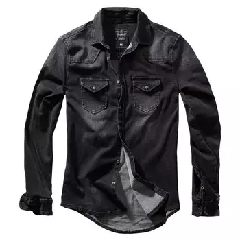 Рубашка Brandit Riley Denim, черный