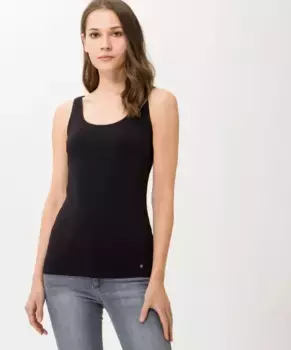 Рубашка Brax с короткими рукавами "Стиль СЕРЕБРЯНЫЙ", черный