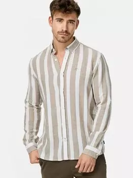 Рубашка brayden с длинными рукавами Indicode, бежевый