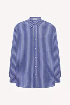 Рубашка Брессона из хлопка The Row, синий