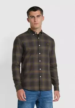 Рубашка BREWER CHECK Farah, цвет liquorice blue