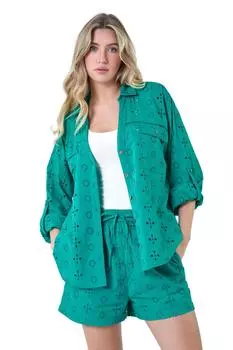 Рубашка Бродери Dusk, синий