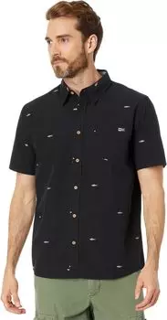 Рубашка Bruce Short Sleeve Woven Salty Crew, черный
