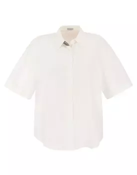 Рубашка Brunello Cucinelli, белый