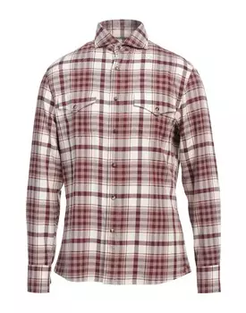 Рубашка Brunello Cucinelli, бордовый