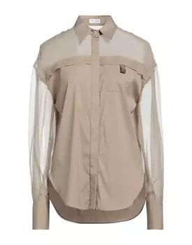 Рубашка Brunello Cucinelli, хаки