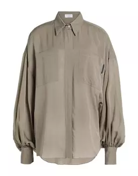 Рубашка Brunello Cucinelli, хаки