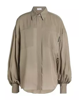 Рубашка Brunello Cucinelli, хаки