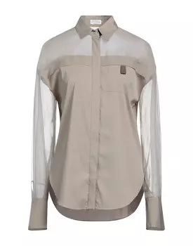 Рубашка Brunello Cucinelli, хаки