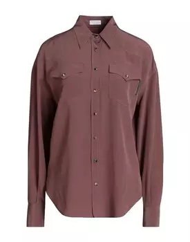 Рубашка Brunello Cucinelli, лиловый