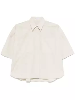 Рубашка Brunello Cucinelli с графичным мотивом, нейтральный