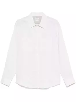 Рубашка Brunello Cucinelli с текстурой slub, нейтральный