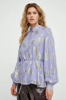 Рубашка Bruuns Bazaar, фиолетовый