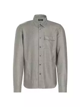 Рубашка Buba из смесового кашемира Kiton, серый