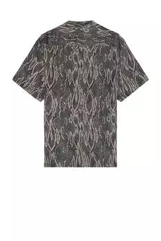 Рубашка бумсланга Allsaints, черный