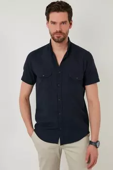 Рубашка Buratti, цвет navy blue