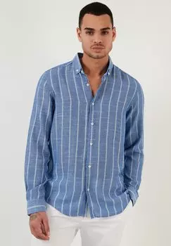 Рубашка Buratti, цвет Royal Blue-White