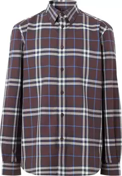 Рубашка Burberry Check Shirt 'Deep Maroon', красный