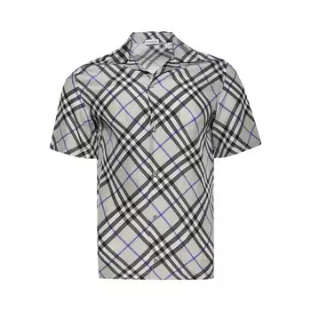 Рубашка Burberry Collared Shirt, цвет Lichen Check