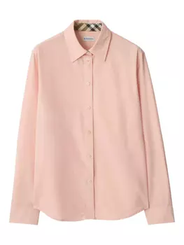 Рубашка Burberry из хлопкового поплина, розовый
