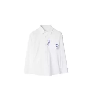 Рубашка Burberry Kids Owen EKD Long, белый