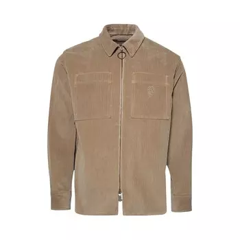 Рубашка Burberry Relaxed Fit Corduroy Shirt Teddy, желто-коричневый