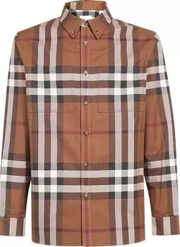 Рубашка Burberry Shirt 'Dark Birch Brown', коричневый