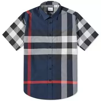 Рубашка Burberry Short Sleeve Somerton Large Check Shirt