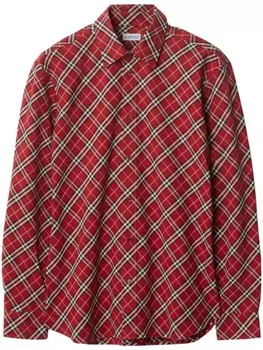 Рубашка Burberry в клетку, красный