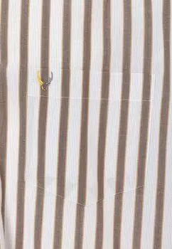 Рубашка By Diess Collection, бело-коричневая полоска