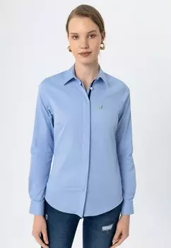 Рубашка By Diess Collection на пуговицах, синий