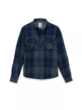 Рубашка By Diess Collection Regular fit Button Up, синий