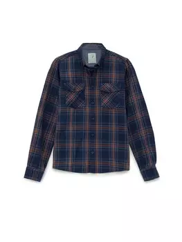 Рубашка By Diess Collection Regular fit Button Up, морской синий