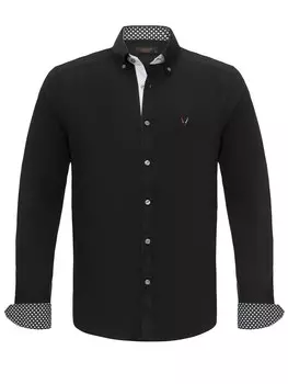 Рубашка By Diess Collection Regular fit Button Up, черный