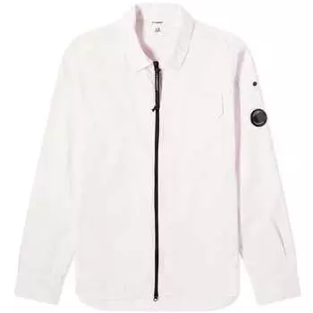 Рубашка C.P. Company Gabardine Zipped, цвет Heavenly Pink