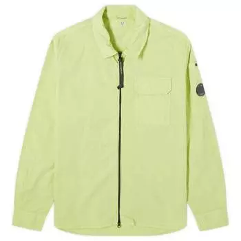 Рубашка C.P. Company Gabardine Zipped Shirt, цвет White Pear