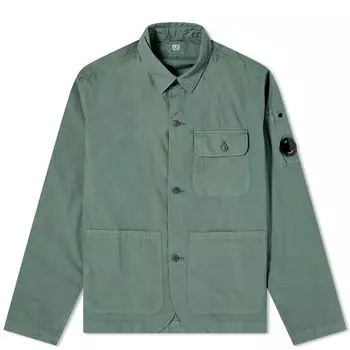 Рубашка C.P. Company Popeline Workwear Shirt, цвет Duck Green