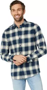 Рубашка Caden Plaid Long Sleeve Volcom, темно-синий