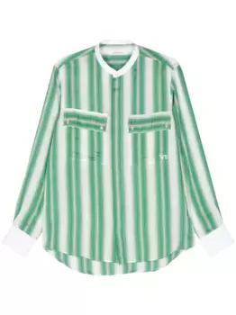 Рубашка Cadence в полоску Wales Bonner, зеленый