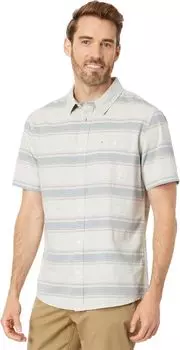 Рубашка Cali Sunrise Short Sleeve Woven Quiksilver, цвет Plaza Taupe Cali