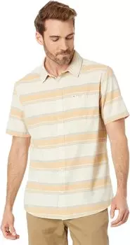 Рубашка Cali Sunrise Short Sleeve Woven Quiksilver, цвет Birch Cali