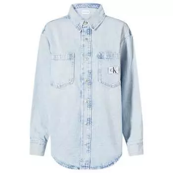 Рубашка Calvin Klein Dad Denim Shirt, цвет Denim Light