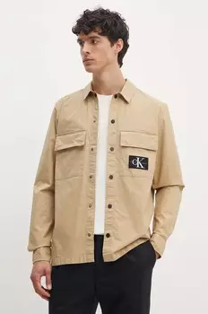 Рубашка Calvin Klein Jeans, бежевый