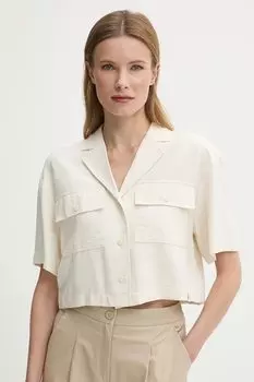 Рубашка Calvin Klein Jeans, бежевый